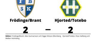 Hjorted/Totebo fixade en poäng mot Frödinge/Brant
