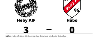 Heby AIF vann mot Håbo på Vittinge IP
