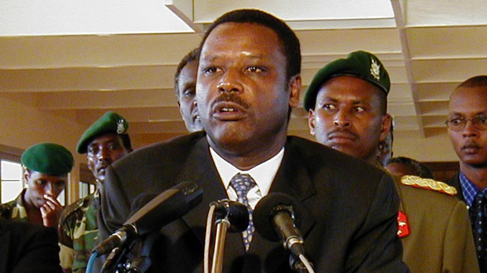 Burundis före detta president Pierre Buyoya döms till livstids fängelse i sin frånvaro. Arkivbild.