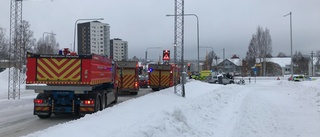 Larm om trafikolycka i Skellefteå 