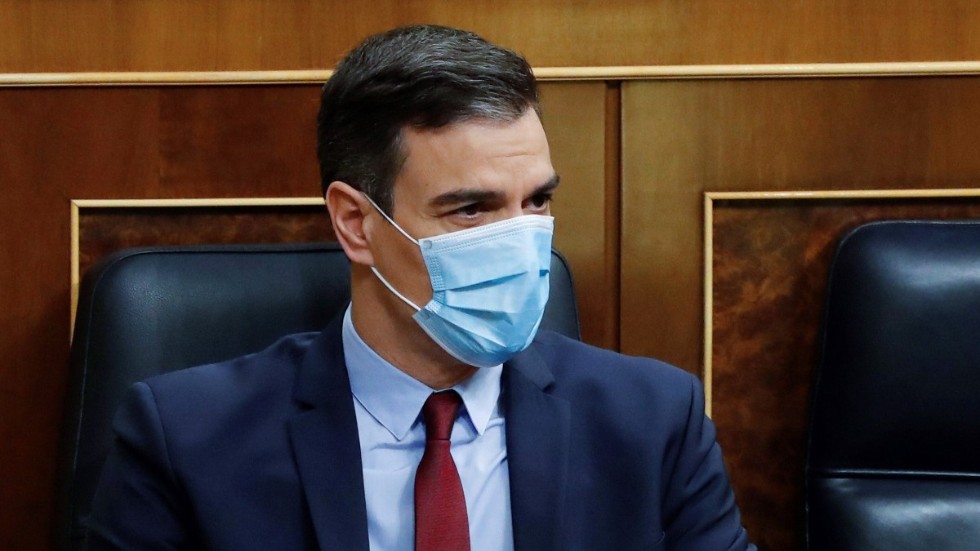 Spaniens premiärminister Pedro Sánchez. Bild från i våras.