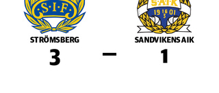 Strömsberg vann tidiga seriefinalen mot Sandvikens AIK