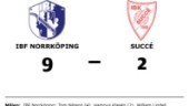 Defensiv genomklappning när Succé föll mot IBF Norrköping