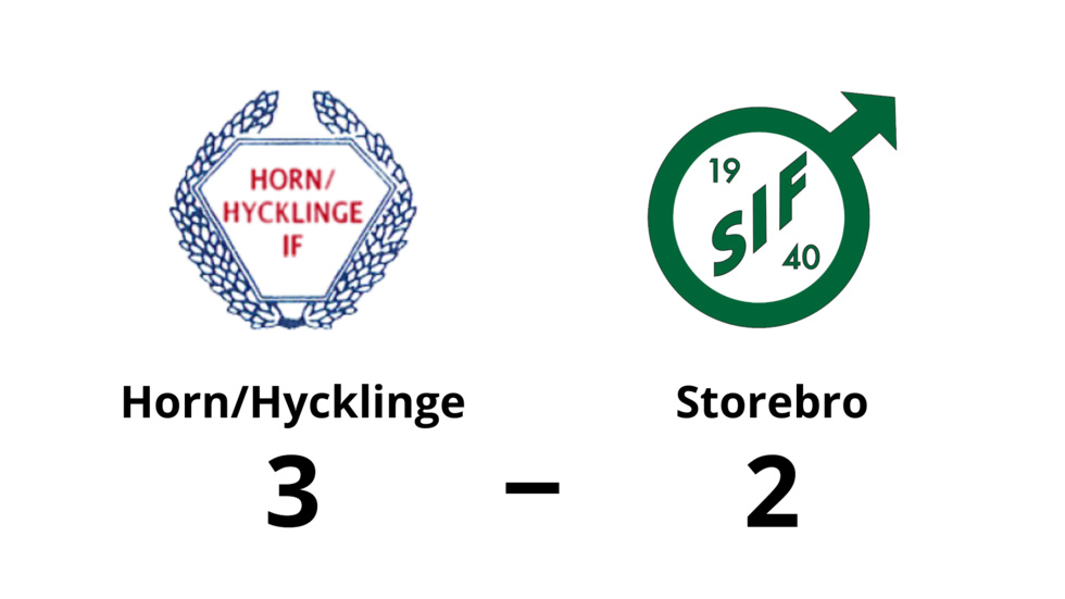 Horn/Hycklinge vann mot Storebro IF