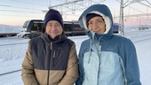 Franska paret skulle möta döttrarna i Kiruna – kylan sätter stopp