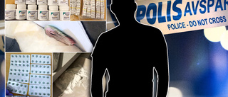  Polisen hittade 70 000 kronor och ett parti kokain i bostaden