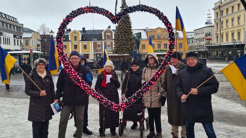 Vi skickar en kärlekshälsning till det ukrainska folket, skriver Måndagsrörelsen för Ukraina.