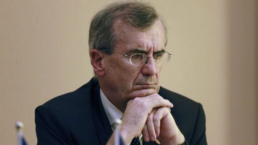 ECB-ledamoten Francois Villeroy de Galhau, chef för Frankrikes centralbank, antyder att det kan räcka med räntehöjningar nu. Arkivbild