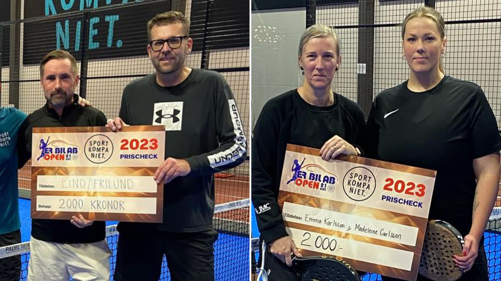 Stefan Lind och Kim Frilund vann herrklassen och Madeleine Carlsson och Emma Karlsson vann damklassen i Nässjö.