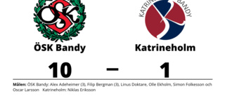 Tung bortaförlust för Katrineholm mot ÖSK Bandy
