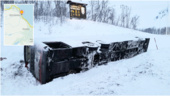 Bussolycka i Norrbotten – 50-tal passagerare ombord