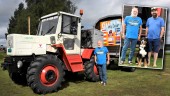 Jürg har kört traktor från Schweiz till Sverige