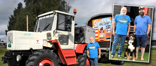 Jürg har kört traktor från Schweiz till Sverige