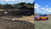 Räddningstjänsten larmad till gräsbrand i Kräklingbo