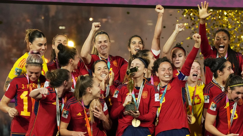Spanien firar sitt VM-guld.