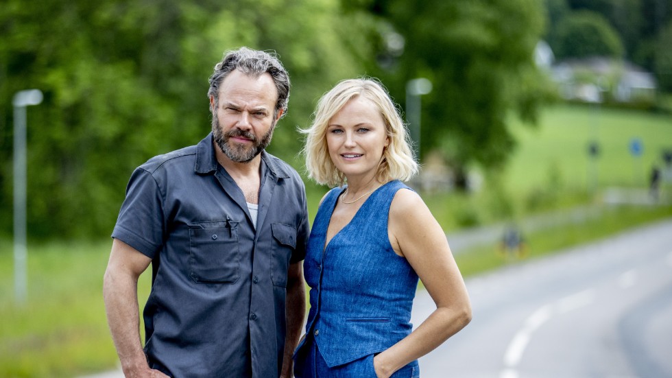 "Ett sista race" med David Hellenius och Malin Åkerman är en av höstens svenska storfilmer som hoppas nå en större publik. Arkivbild.