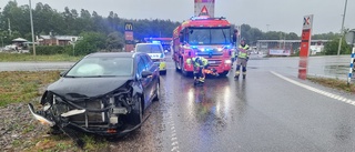 Trafikolycka vid Klinga – två bilar i krock: "En sidokollision"