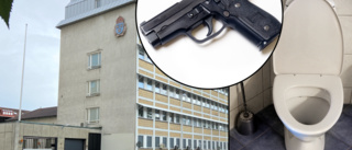 Sörmlandspolis glömde pistolen på muggen