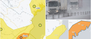 SMHI: Snöfall och blåst att vänta – varningar utfärdade