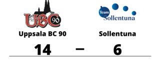 Uppsala BC 90 vann lätt hemma mot Sollentuna