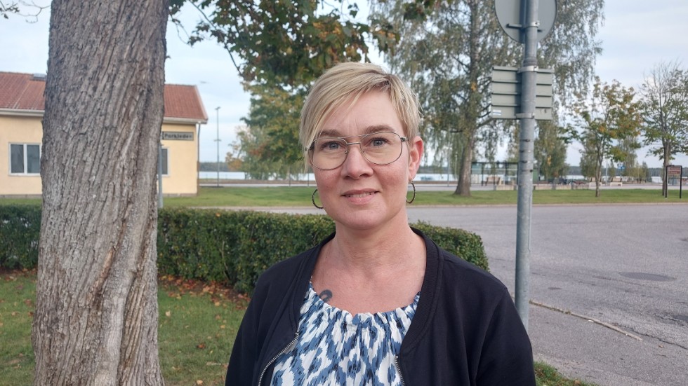 Caroline Axelsson tar över ordförandeklubban för Sveriges lärare i Hultsfred. Till vardags är hon lärare på Hultsfreds gymnasium.