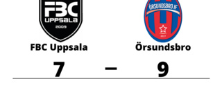 Seger för Örsundsbro med 9-7 mot FBC Uppsala