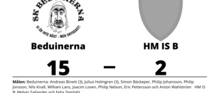 Tung förlust när HM IS B krossades av Beduinerna