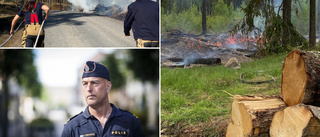 Tredje rishögsbranden i Vingåker under maj månad: "Väldigt riskfyllt med glöd som flyger iväg"
