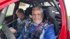 Snacka om comeback åtta år efter senaste SM-starten - Friberg tvåa i sydsvenska rallyt - "Jag måste säga att det är ålder och rutin"