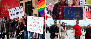 Hundratals demonstranter tågade genom Eskilstuna – utbildningsministern bland deltagarna