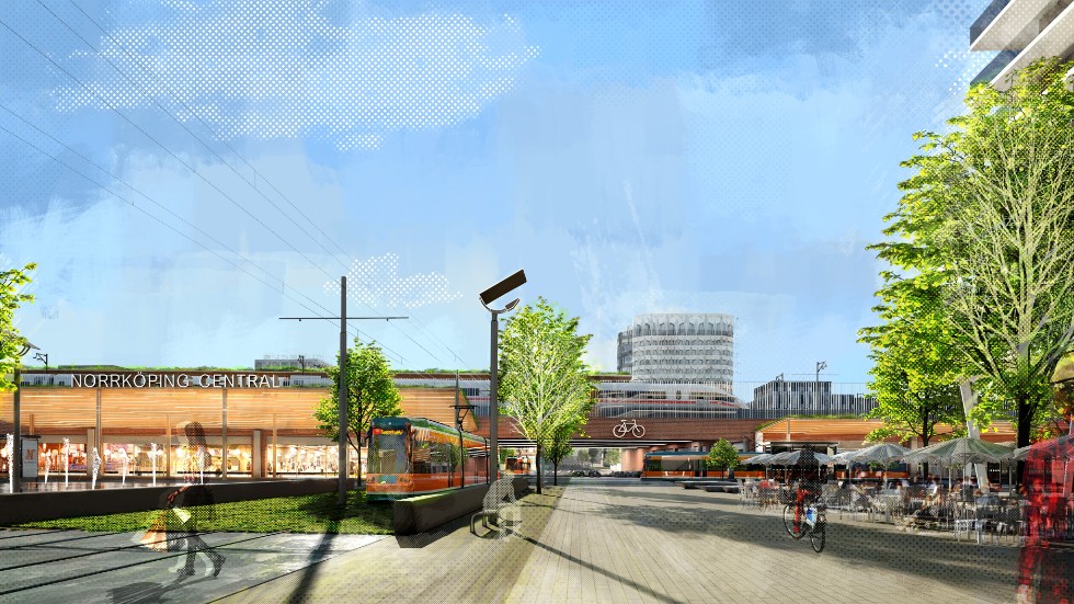 Nya centralstationen i Norrköping kan tänkas komma att se ut liknande bilden.