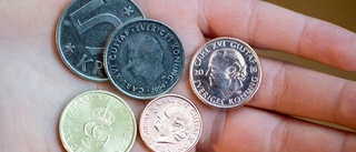 Handeln överöses av mynt inför bytet