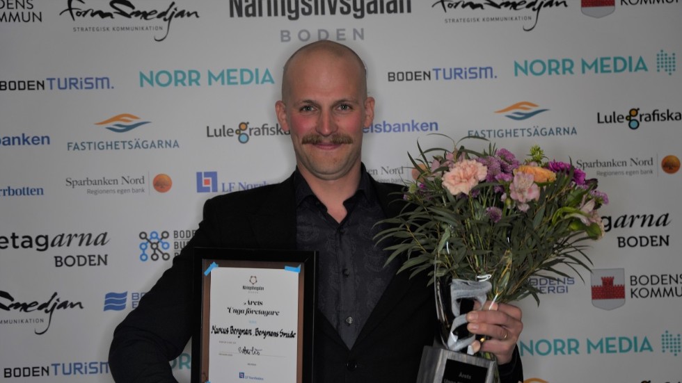 Marcus Bergman är Årets Unga Företagare.