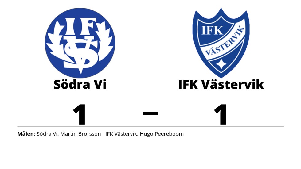 Södra Vi IF spelade lika mot IFK Västervik