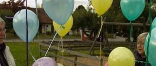 Barnens ballonger landade i Lettland