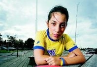 15-åriga Malin klar för pingis-VM