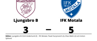 IFK Motala vann mot Ljungsbro B på bortaplan