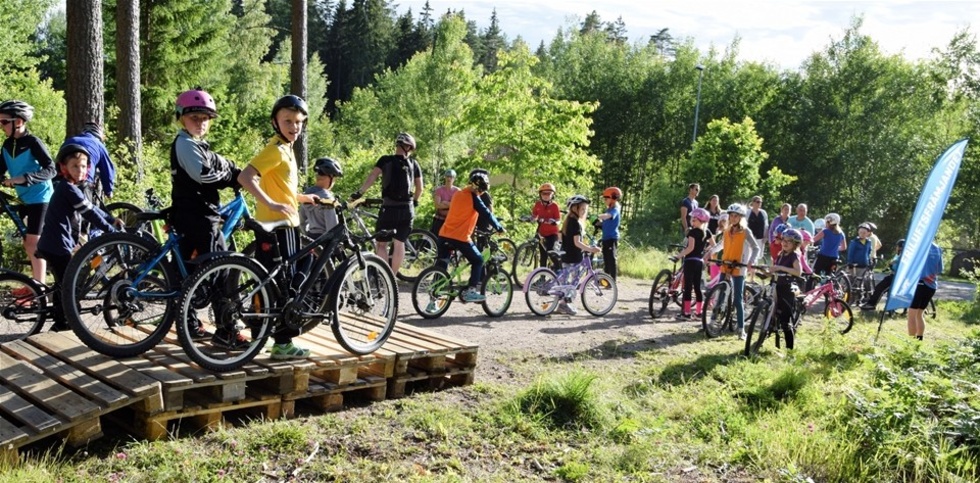 Omkring 30 deltagare var med på cykelskolan under veckan. Foto: Morgan Karlsson