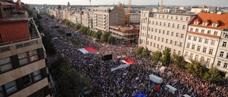 I Prags parkprotester skymtas Europa