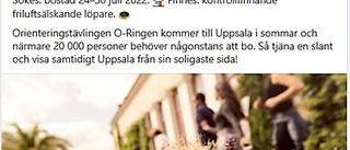 Kommunen uppmanar Uppsalaborna att hyra ut under O-ringen – och Uppsalahem säger nej
