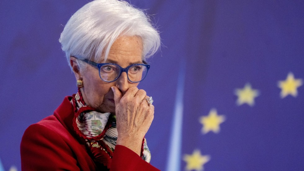 Christine Lagarde, chef på ECB. Arkivbild.