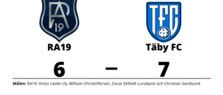 Täby FC avgjorde matchserien mot RA19