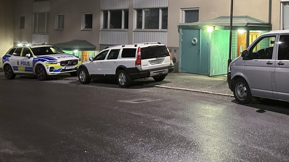 En lägenhet i Farsta i södra Stockholm besköts med flera skott under natten till torsdagen.