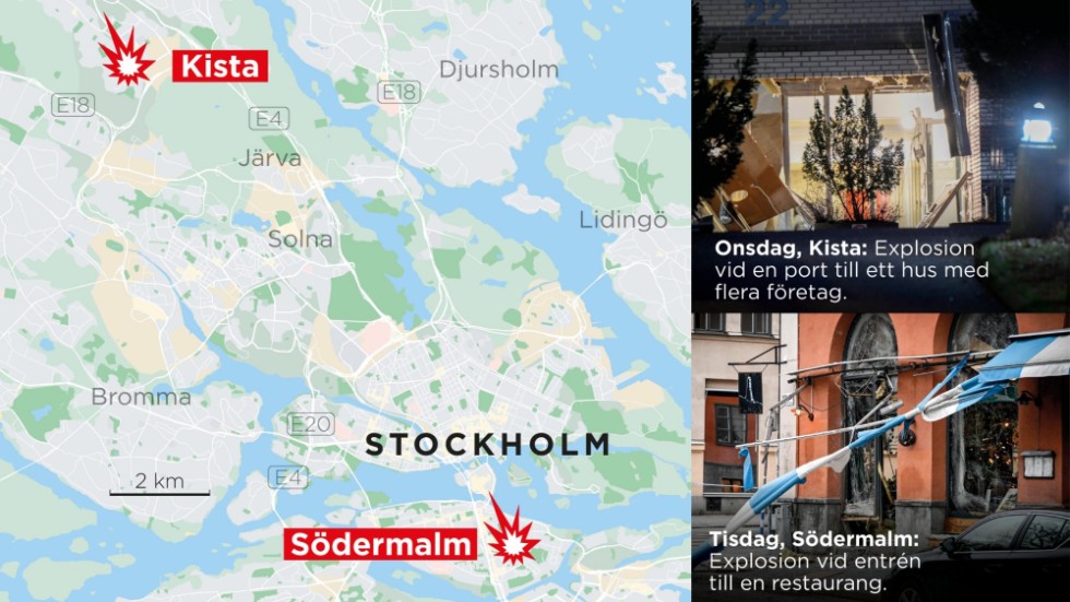 Två sprängdåd under veckan i Stockholm.