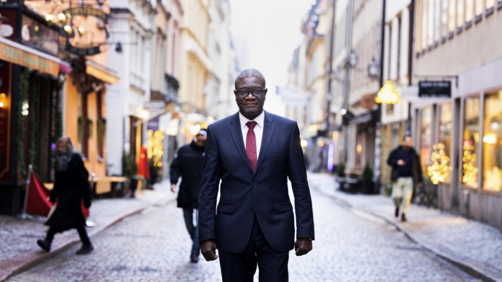 Denis Mukwege, kongolesisk chefskirurg och gynekolog, tilldelades 2018 Nobels fredspris för sitt arbete mot sexualiserat våld som vapen i krig.