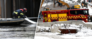 Olja läckte ut vid Karlgårdsbron – räddningstjänsten ryckte ut med båt