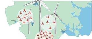 50 vindkraftverk i södra kommundelen