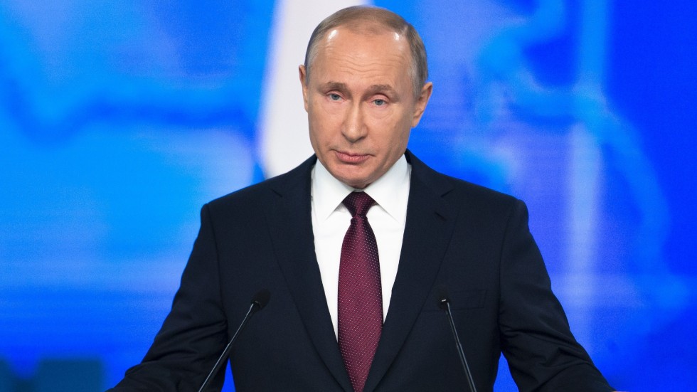 Skurk. Rysslands president Putin får hålla sig på hemmaplan om han inte vill gripas. 