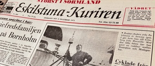 8 december 1971: Superäventyraren Roddar-Anders hemma efter den vådliga turen över Indiska oceanen
