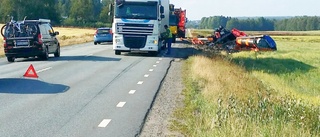 Lastbilsbärgning vid Lövånger